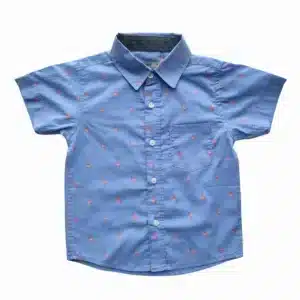 Boys All Over BIRD Printed Shirt Blue